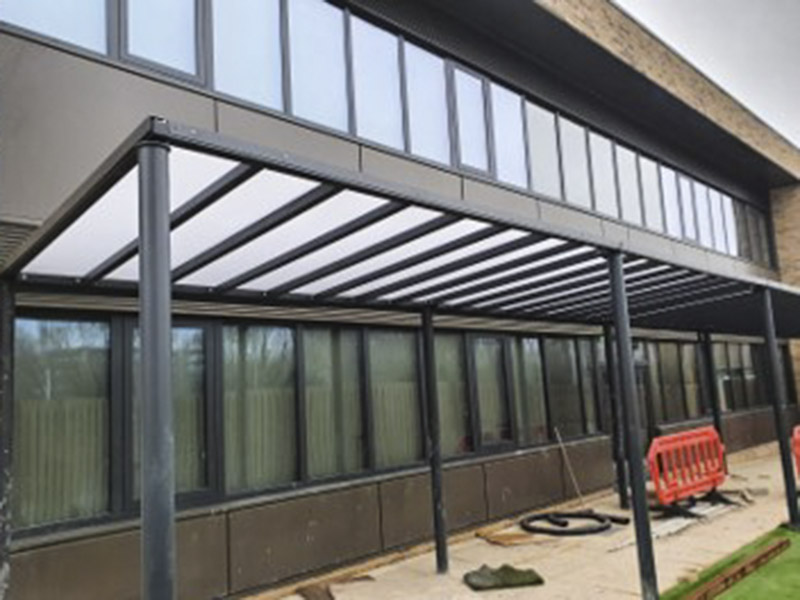Reading business centre wall system installed