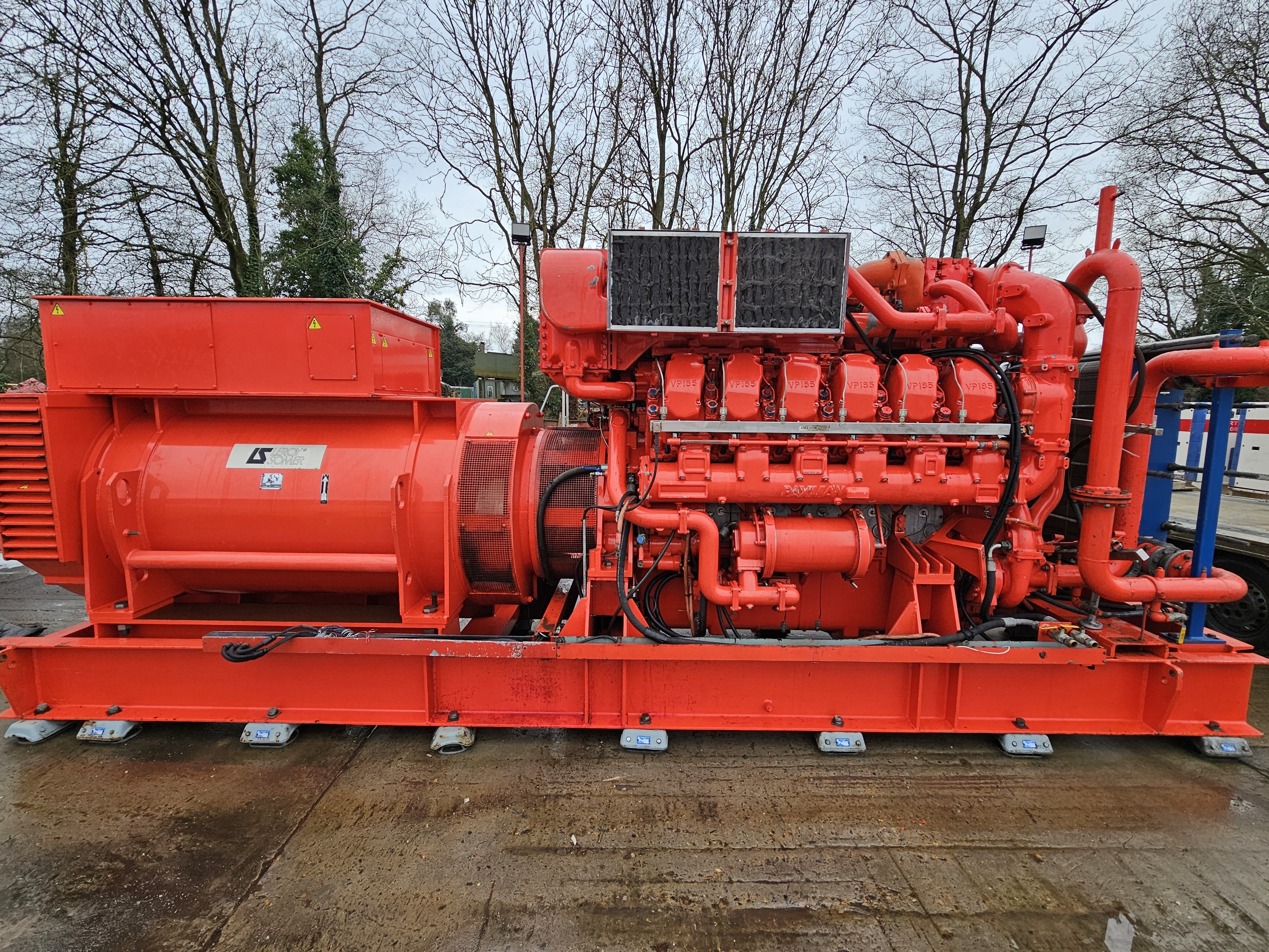 Used Broadcrown Paxman 2550kva Diesel Generator