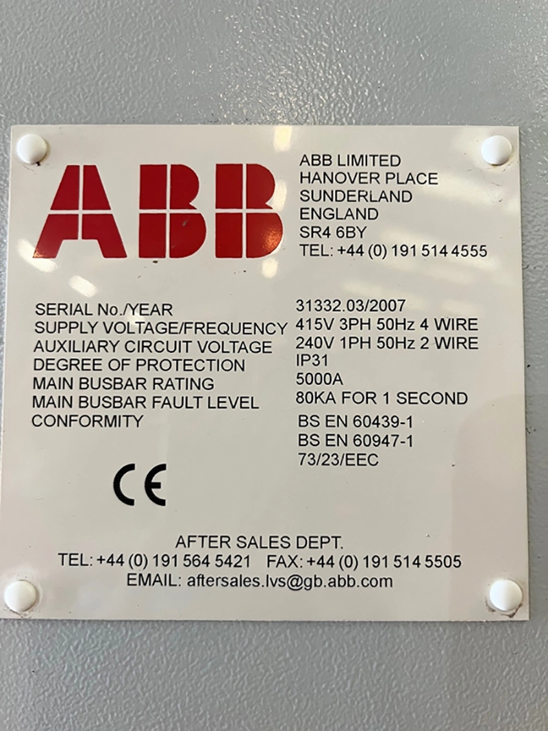 Used ABB / Siemens LV Power Distribution Panel - Image 14
