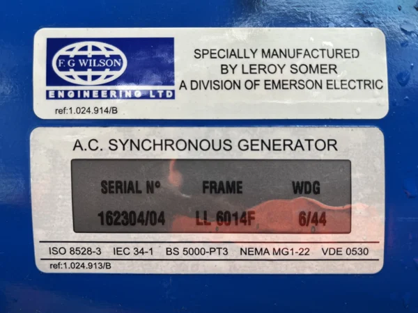 Used FG Wilson Perkins 500kVA 400kW Diesel Generator XP550119 - Image 12