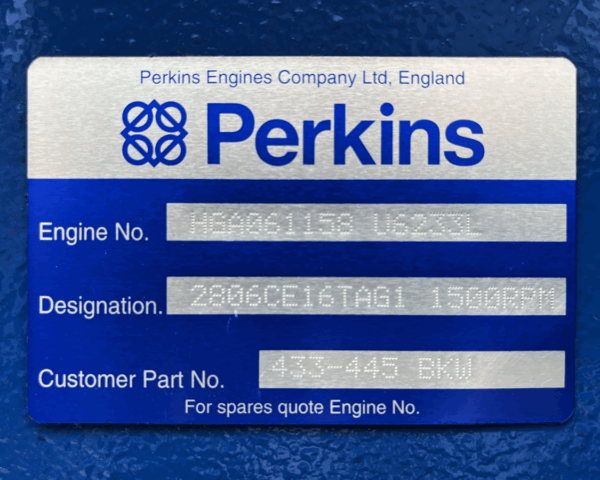 Used FG Wilson Perkins 500kVA 400kW Diesel Generator XP550119 - Image 10