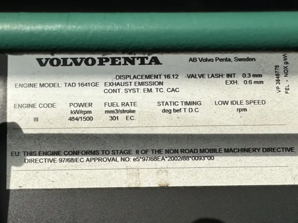 Used Volvo 550kVA 440kW Diesel Generator XP55130 - Image 14