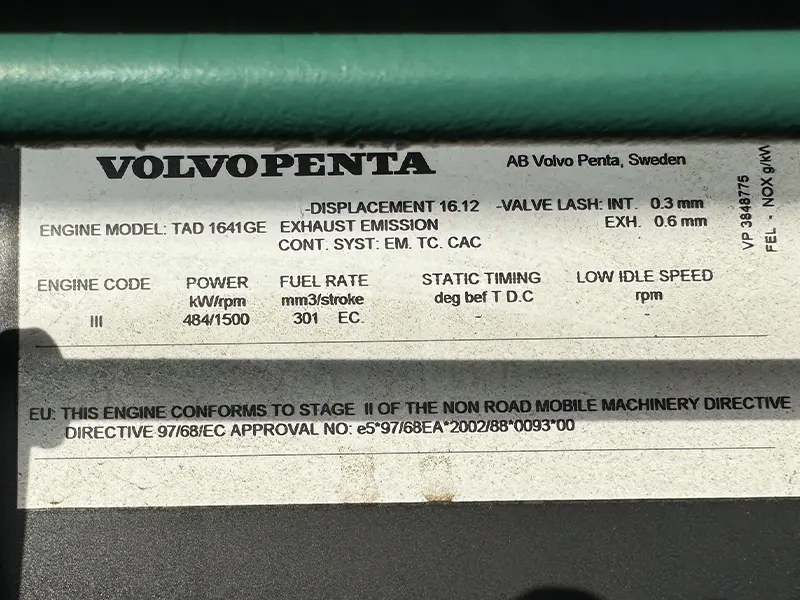 Used Volvo 550kVA 440kW Diesel Generator XP55130 - Image 14