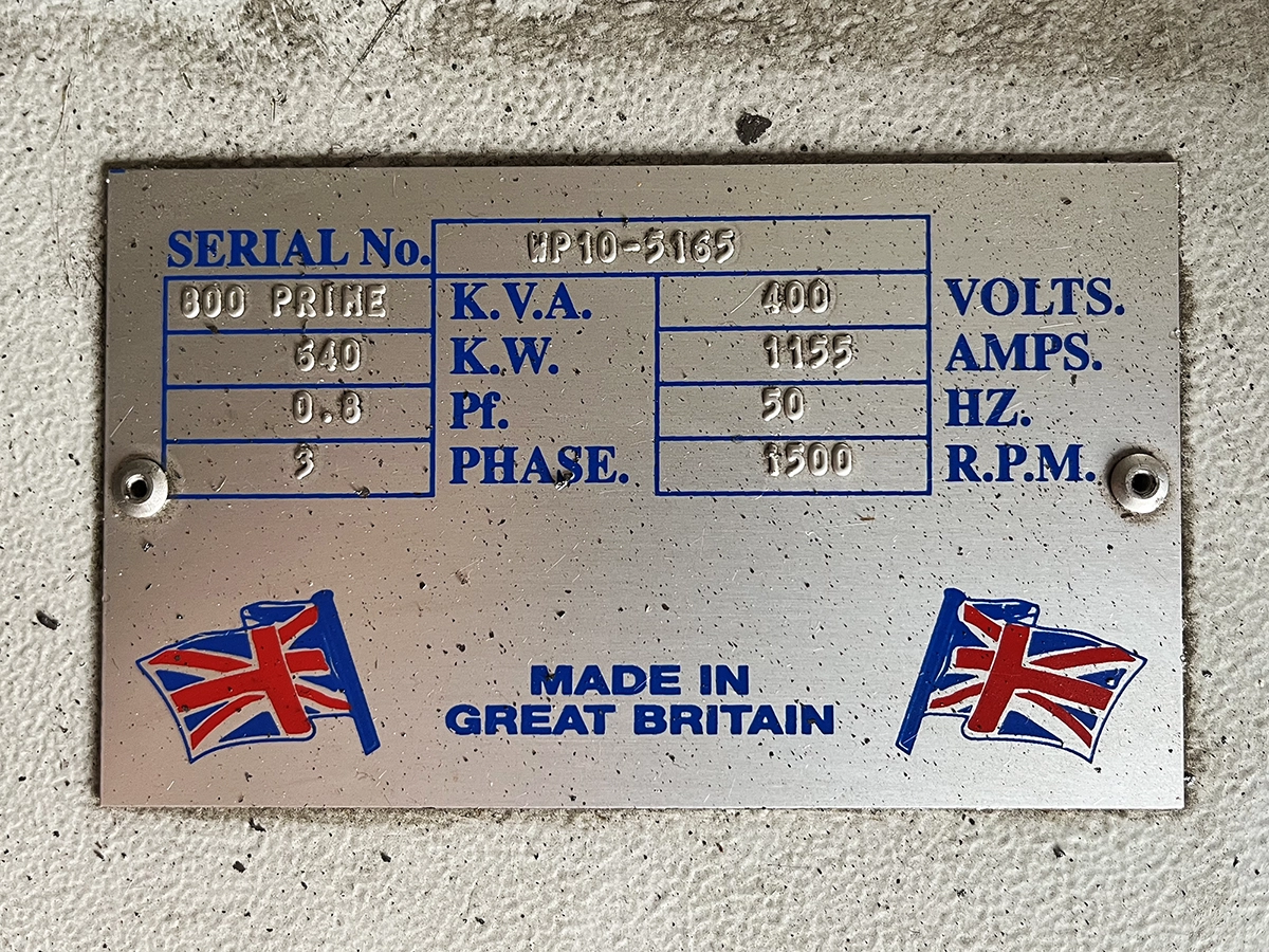 Used Perkins 880kVA 704kW Diesel Generator XP8509 - Image 19