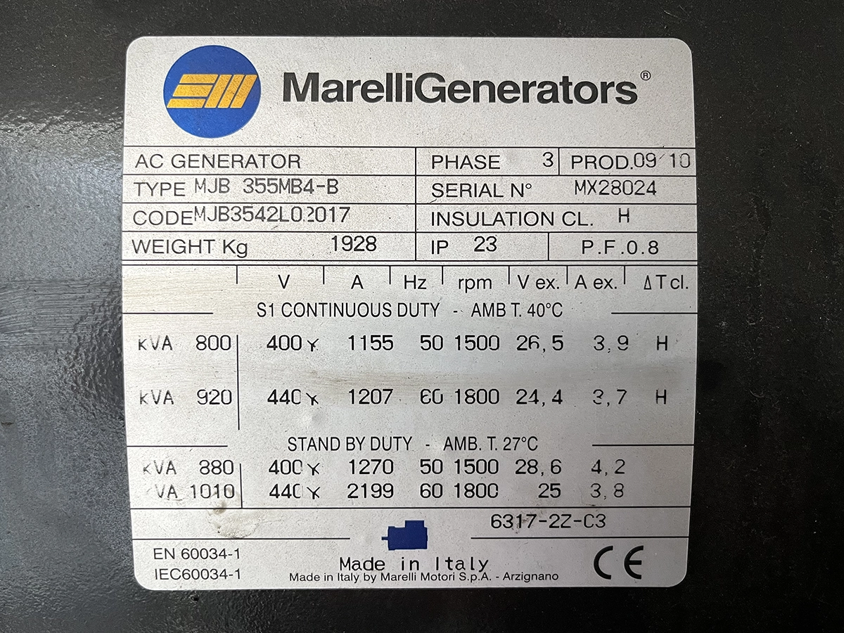 Used Perkins 880kVA 704kW Diesel Generator XP8509 - Image 18